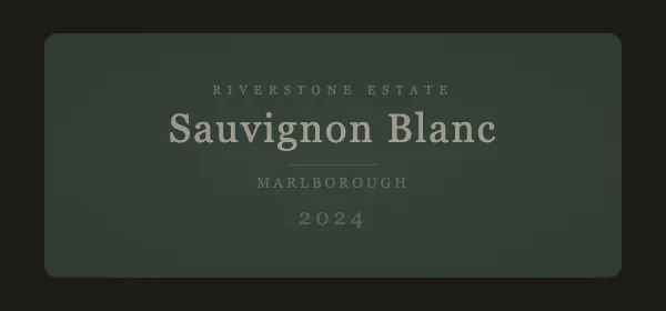 Matte Laminate finish on a sample Sauvignon Blanc wine label